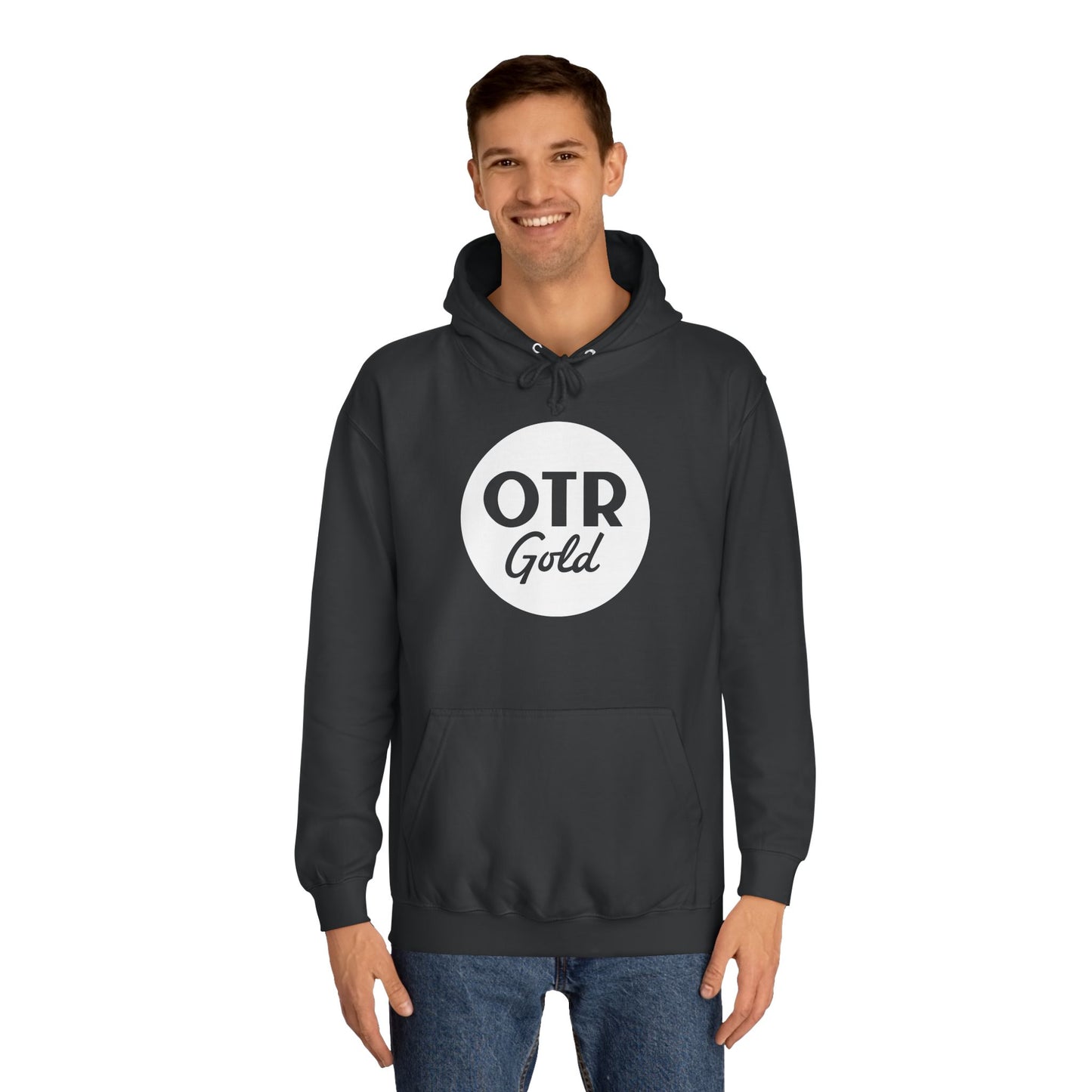 OTR Gold Hoodie (White Logo)