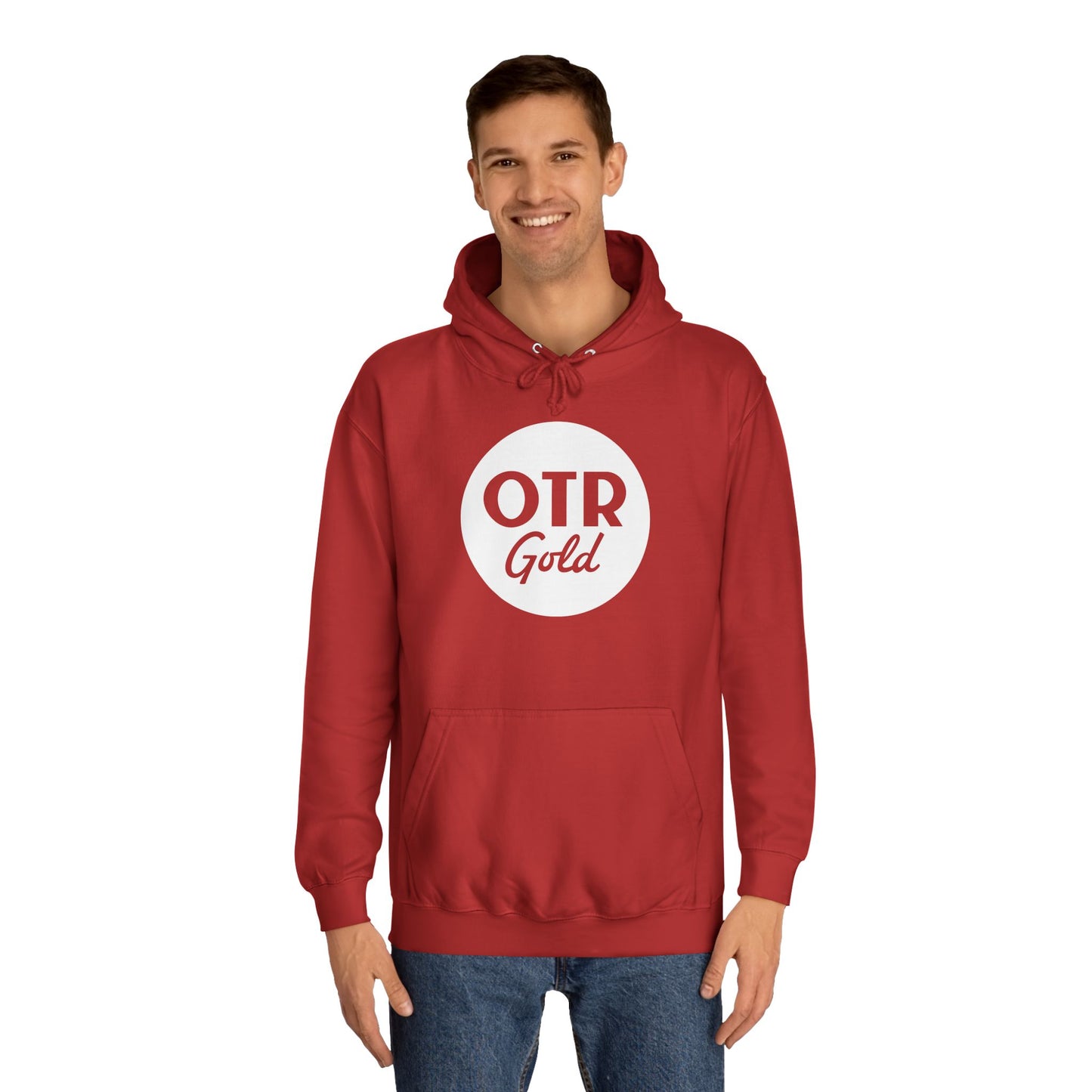 OTR Gold Hoodie (White Logo)