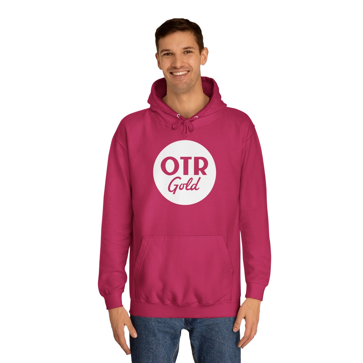 OTR Gold Hoodie (White Logo)
