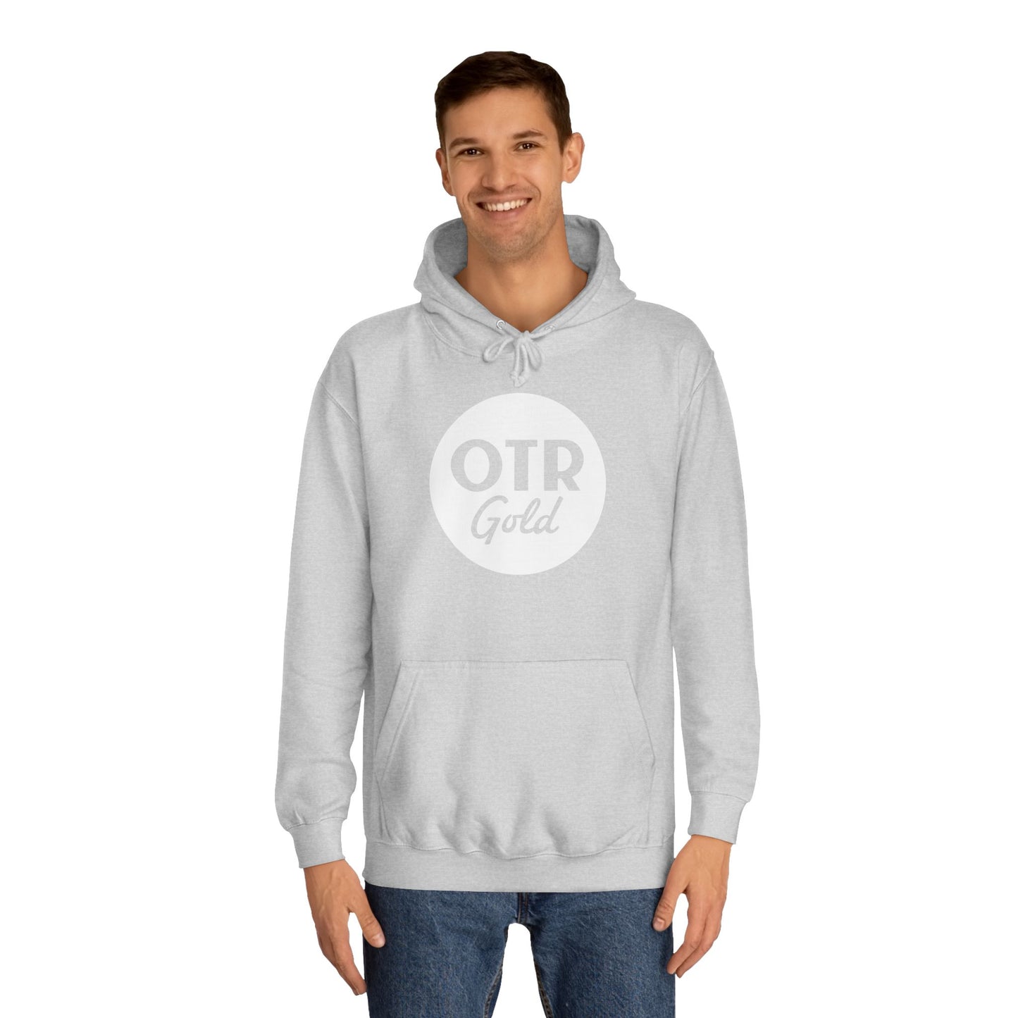 OTR Gold Hoodie (White Logo)