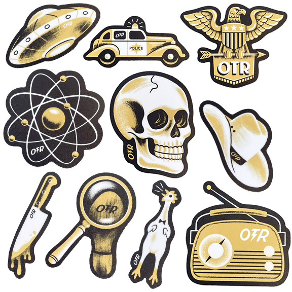 Old Time Radio Sticker Pack