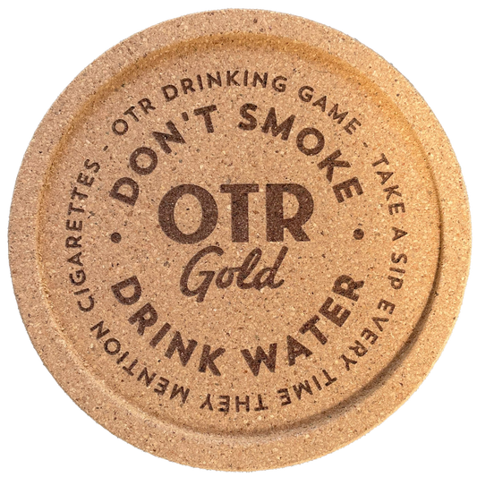 "Don't Smoke, Drink Water" (DSDW) Cork Coaster