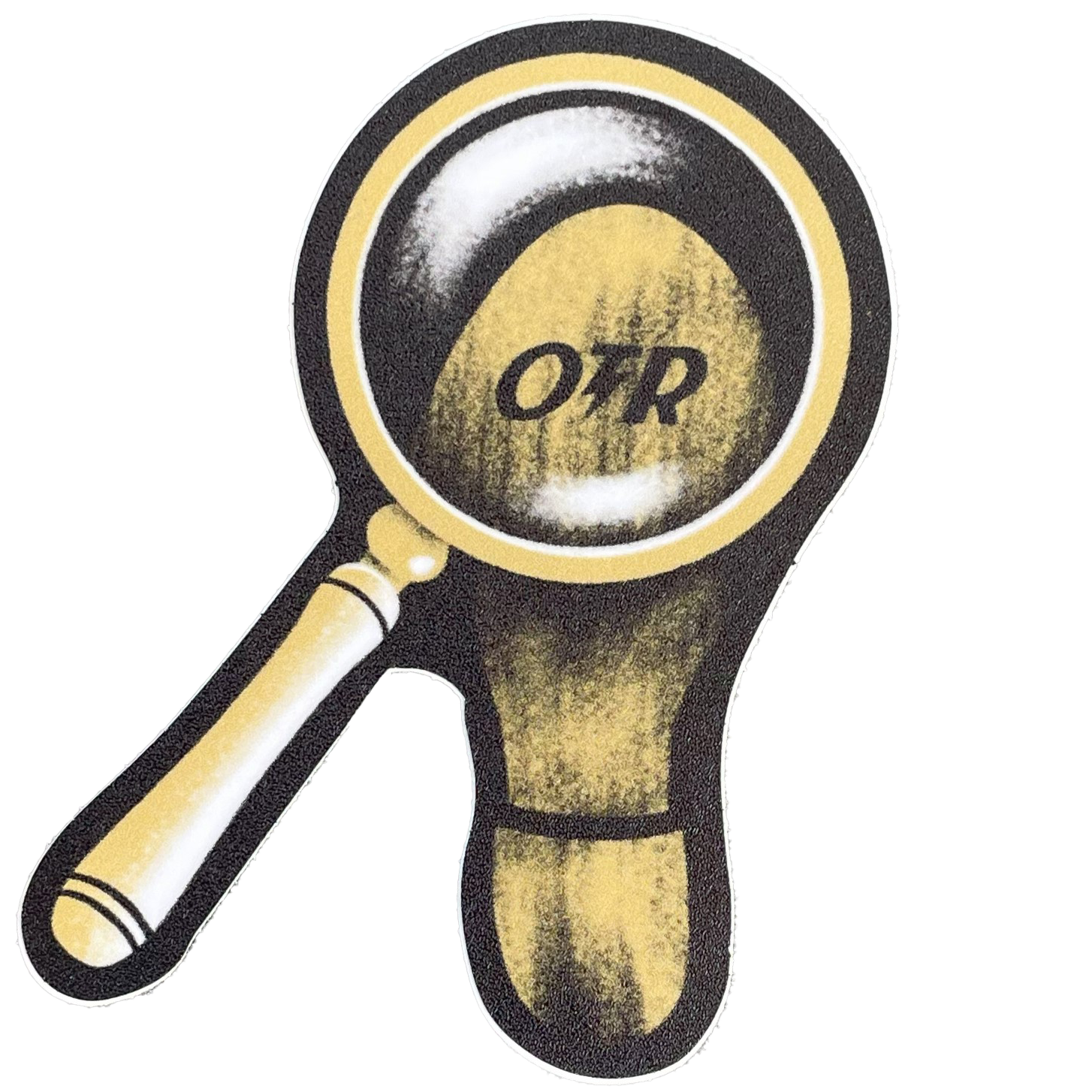 Magnifying Glass Sticker – OTR Gold